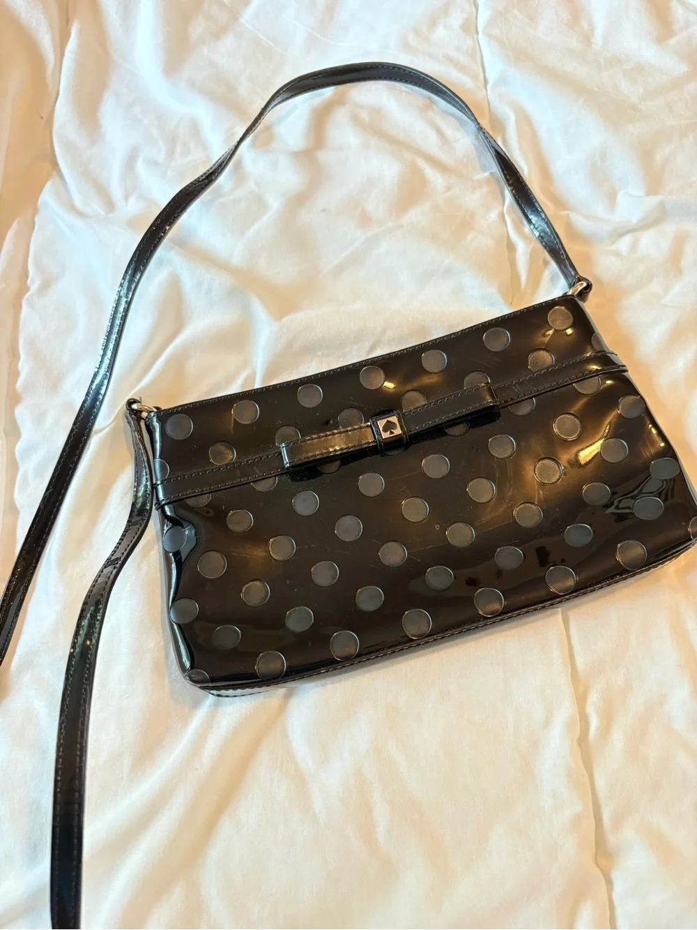 Kate Spade Patent Polka Dot Handbag